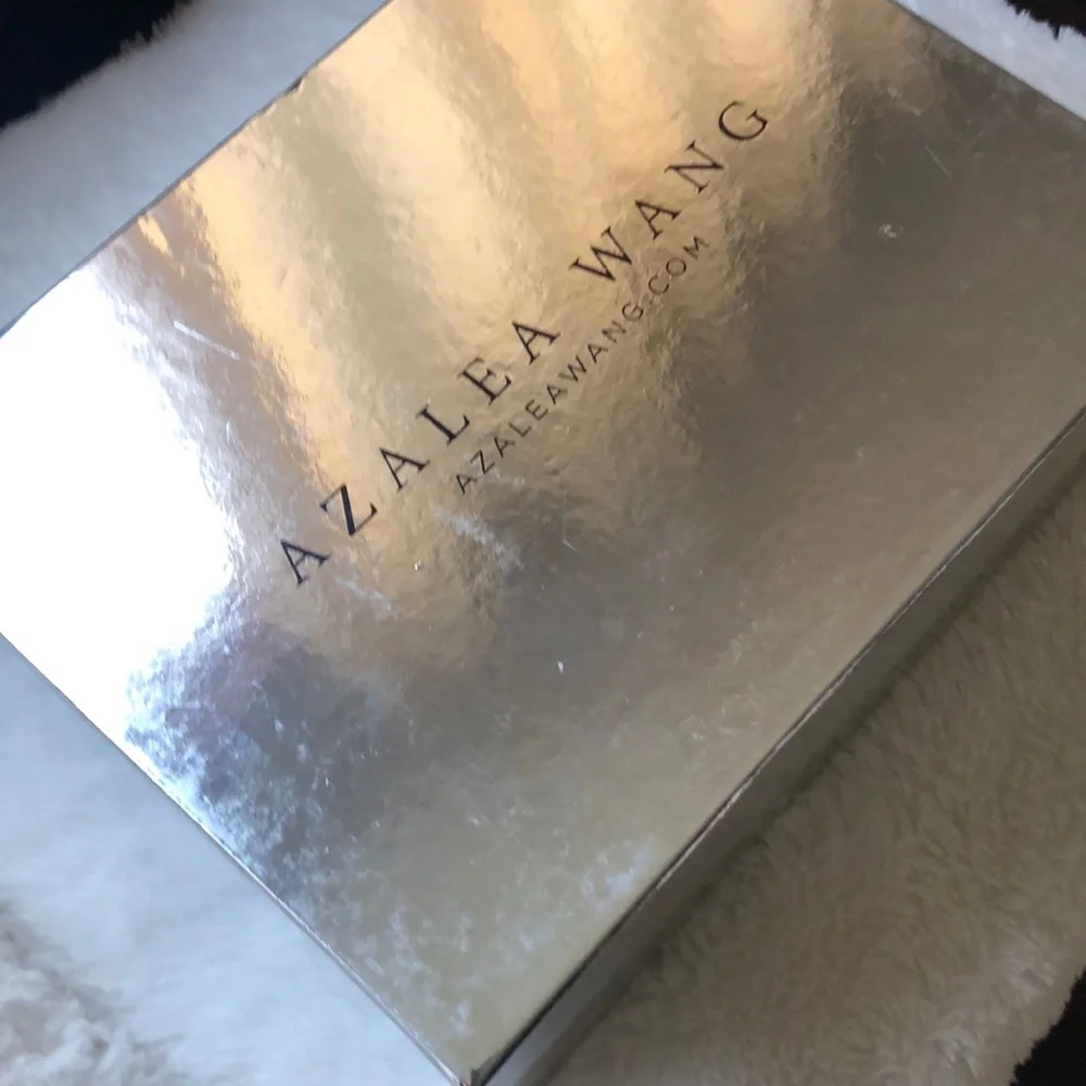 Azalea Wang Women's Tan Heeled Boots with Rhinestones - Picture 5 of 11